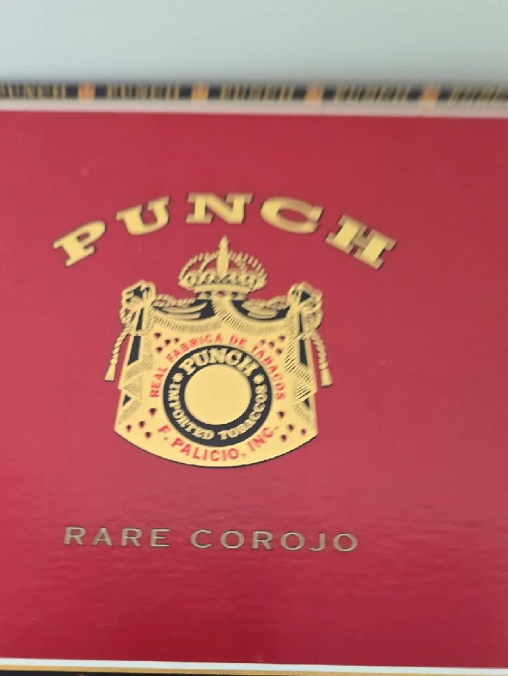 Vintage Punch Rare Corojo Red Empty Cigar Craft Box